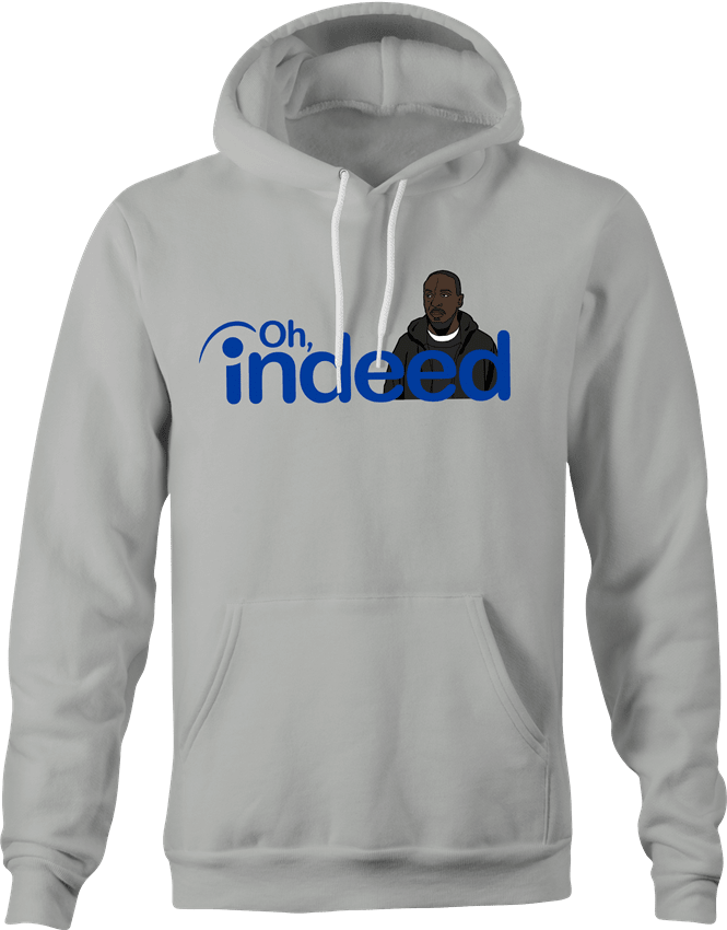 Funny Indeed - Hilarious Omar Little From The Wire Parody T-Shirt Ash Grey Hoodie