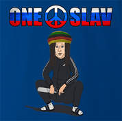 funny russian slav one love royal blue t-shirt