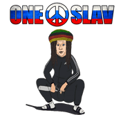 funny russian slav one love white tee