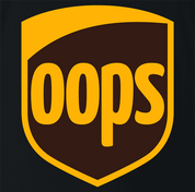 funny UPS Shipping parody t-shirt black