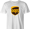 funny UPS Shipping parody t-shirt white 