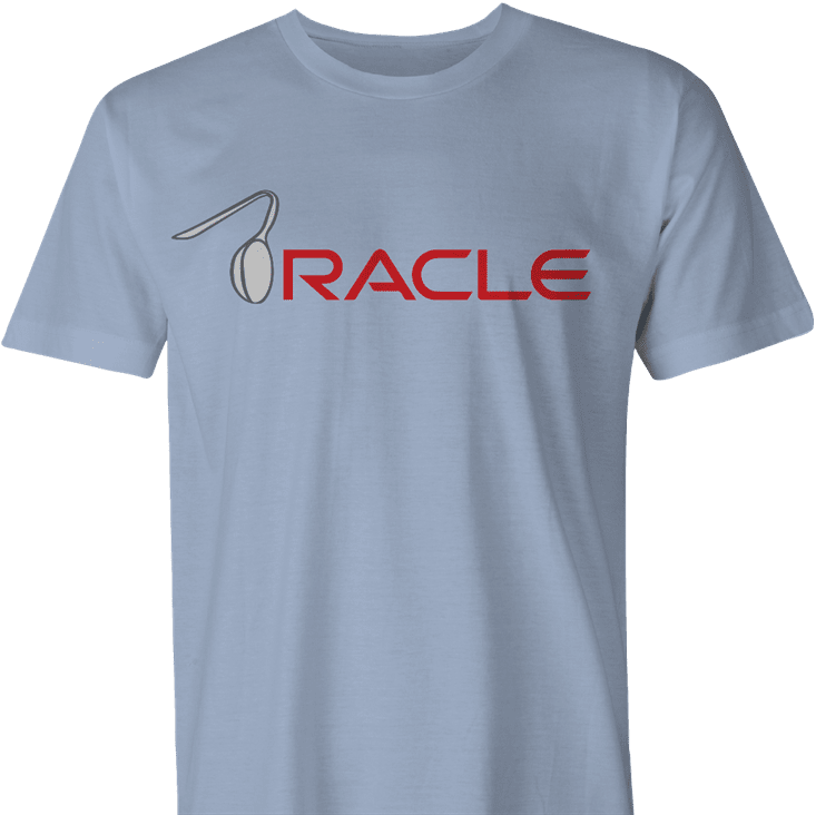 oracle matrix spoon bend men's light blue t-shirt