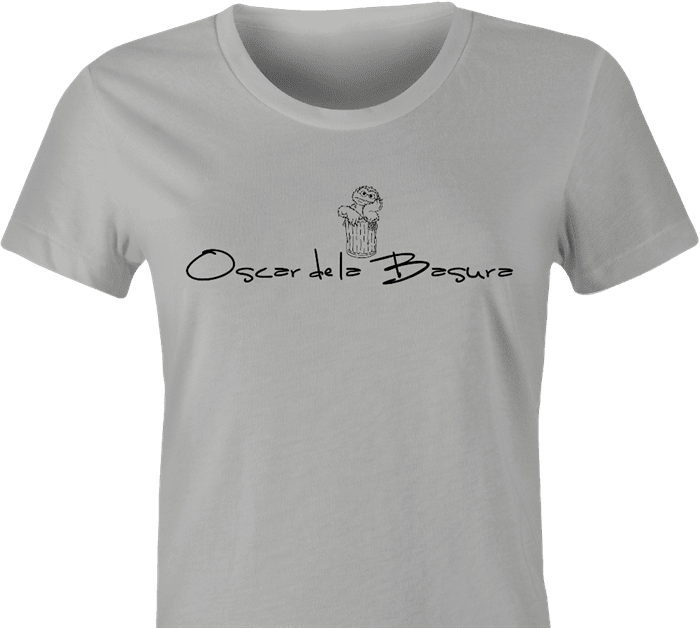 oscar de la renta the grouch sesame street women's ash t-shirt 