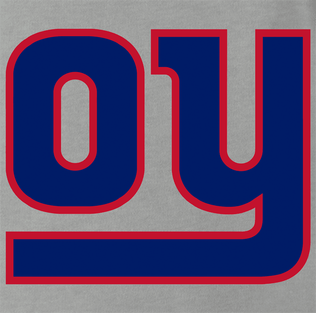 Funny Oy Vey Iz Mir NY Giants NFL Team - Yiddish & Jewish Humor Ash Grey Tee