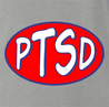 Funny PTSD Oil Parody t-shirt grey
