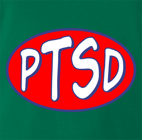 Funny PTSD Oil Parody t-shirt White