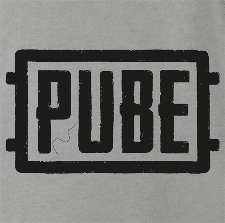 Pube PUBG multiplayer parody gaming women's ash t-shirt