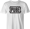 Pube PUBG multiplayer parody gaming men's t-shirt white