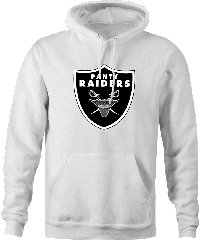 Oakland Las Vegas Raiders Panty Thief Parody white hoodies