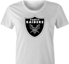 Oakland Las Vegas Raiders Panty Thief Parody white t-shirt women's