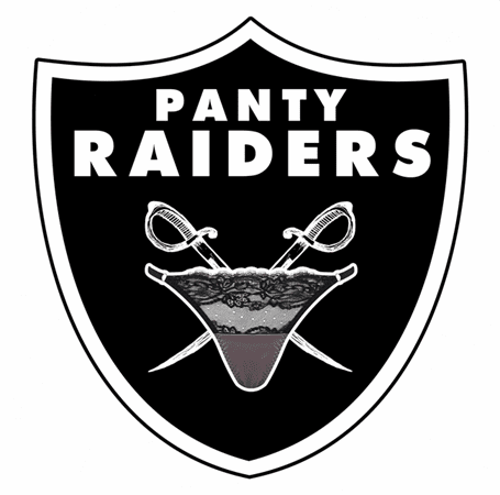 Oakland Las Vegas Raiders Panty Thief Parody t-shirt white