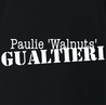 Funny Paulie "Walnuts" Gaultieri | Jean Paul Gaultier Sopranos Mashup Parody Black T-Shirt