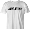 Funny Paulie "Walnuts" Gaultieri | Jean Paul Gaultier Sopranos Mashup Parody White Men's T-Shirt