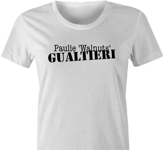 Funny Paulie "Walnuts" Gaultieri | Jean Paul Gaultier Sopranos Mashup Parody White Women's T-Shirt