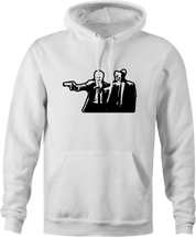 ped's dead cut-out pulp fiction white hoodie