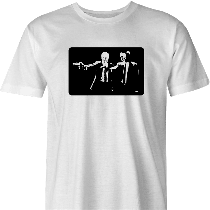 ped's dead pulp fiction men's white t-shirt 