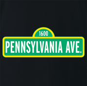 Funny White House Mashup Parody | 1600 Pennsylvania Avenue black Men's T-Shirt