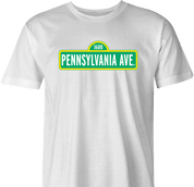 Funny White House Mashup Parody | 1600 Pennsylvania Avenue White Men's T-Shirt