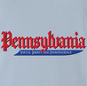 Funny Castlevania Pennsylvania Gaming Parody Light Blue T-Shirt