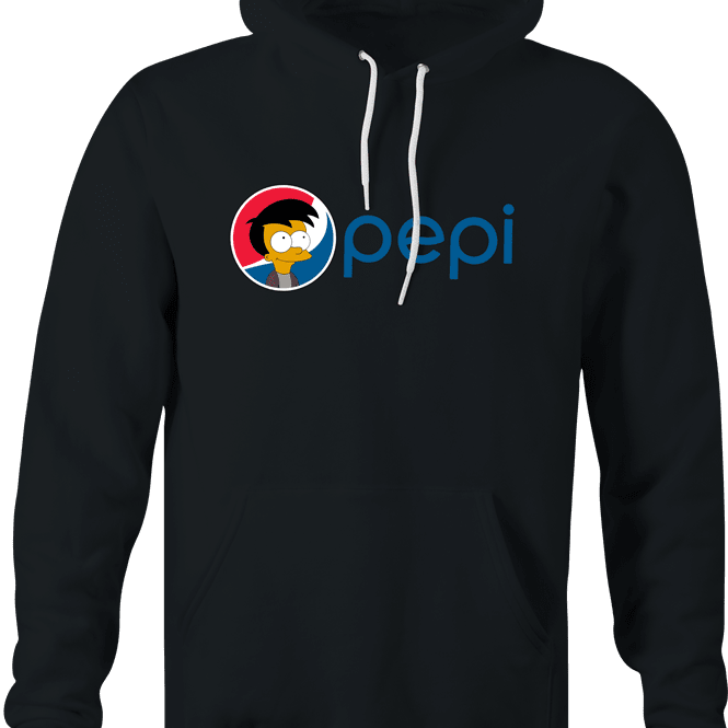 Funny I Love You Pepi The Simpsons Parody Black Hoodie