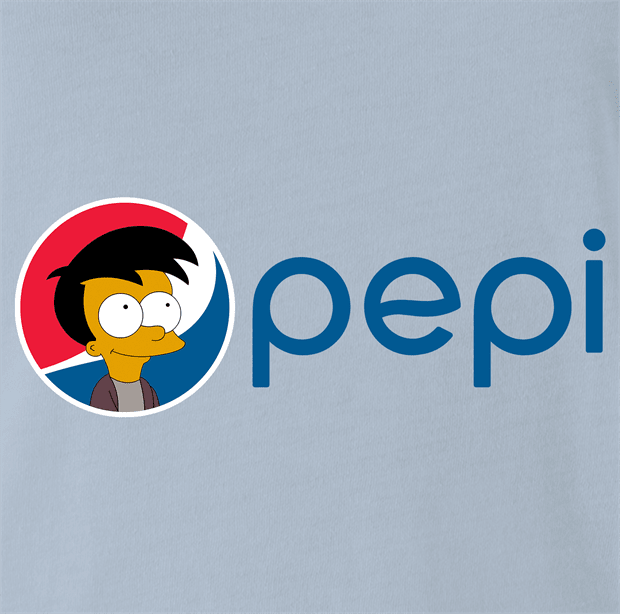 Funny I Love You Pepi The Simpsons Parody Light Blue T-Shirt