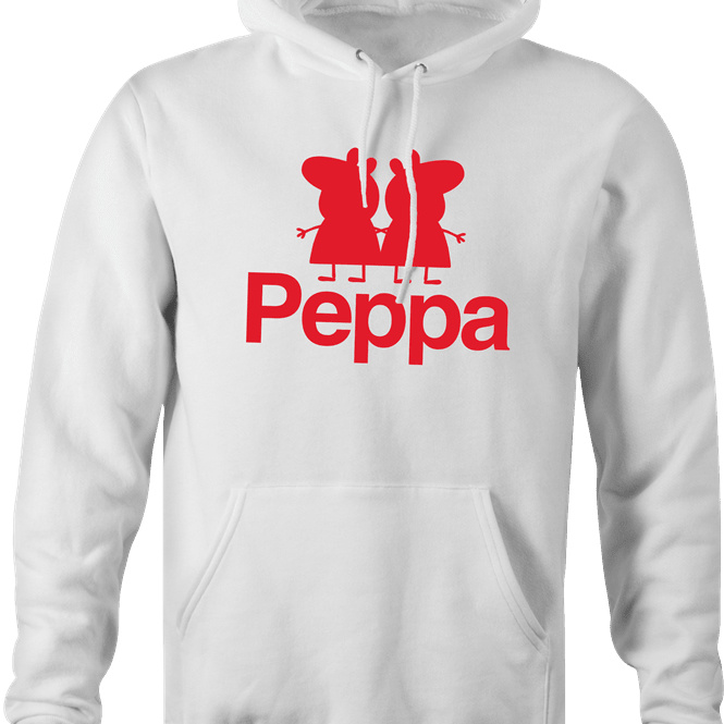 Funny Peppa Pig Kappa Footbal Sportswear T-Shirt white  hoodie