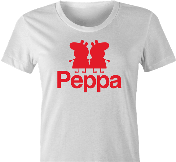 Funny Peppa Pig Kappa Footbal Sportswear T-Shirt Women's