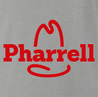 funny Pharrell Arby's Hat Mashup t-shirt grey