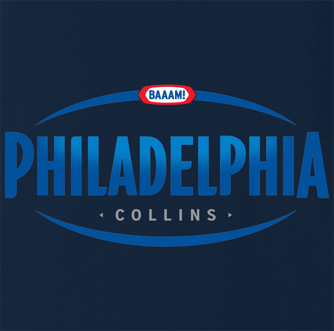 Funny Trailer Park Boys Philadelphia "Phil" Collins Parody Navy T-Shirt