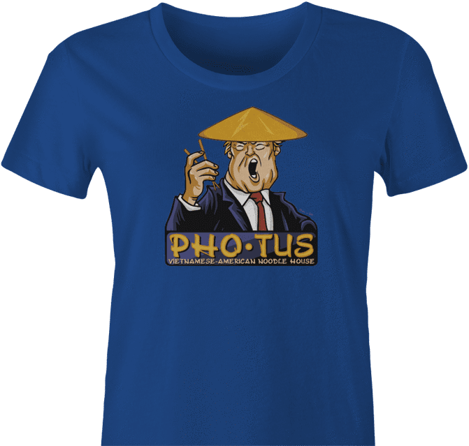 photus potus donald trump royal blue women's t-shirt