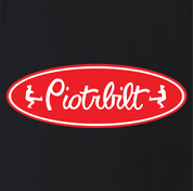 Funny russian peterbilt piotrbilt  black t-shirt