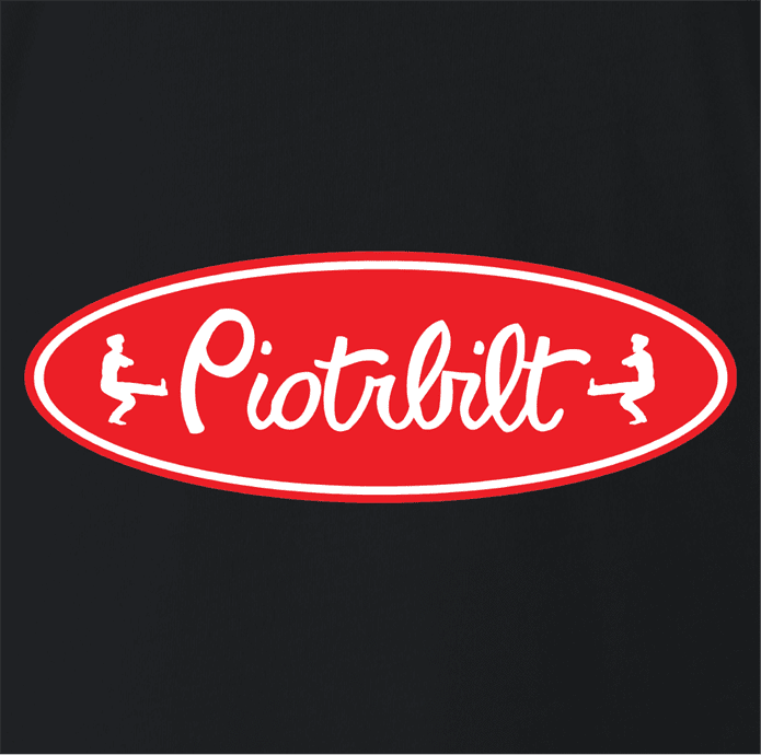 Funny russian peterbilt piotrbilt  black t-shirt