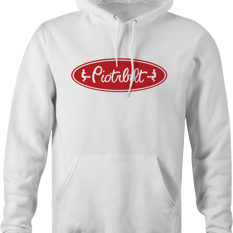 Funny russian peterbilt piotrbilt  white hoodie