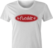 Funny russian peterbilt piotrbilt  women's white t-shirt 