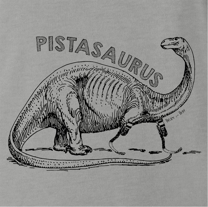 funny oscar pistorius pistasaurus dinosaur  ash grey t-shirt