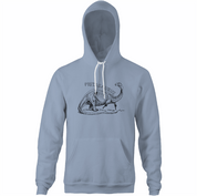 funny oscar pistorius pistasaurus dinosaur  light blue hoodie
