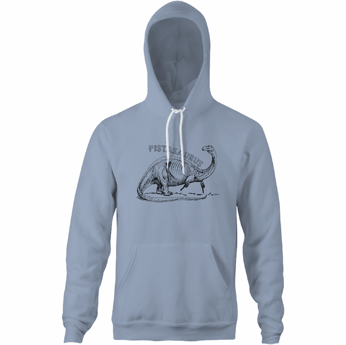 funny oscar pistorius pistasaurus dinosaur  light blue hoodie