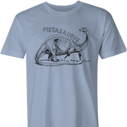 funny oscar pistorius pistasaurus dinosaur  men's light blue t-shirt 