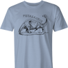 funny oscar pistorius pistasaurus dinosaur  men's light blue t-shirt 