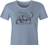 funny oscar pistorius pistasaurus dinosaur  women's light blue t-shirt 