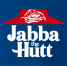 pizza hut jaba the hutt spaceballs parody t-shirt royal blue 