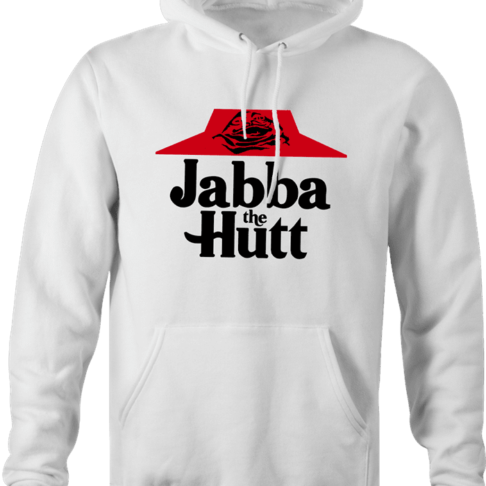 pizza hut jaba the hutt spaceballs parody white hoodie