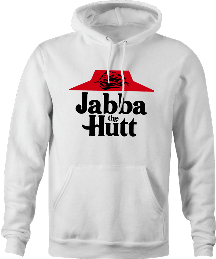 pizza hut jaba the hutt spaceballs parody white hoodie