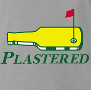 Funny masters golf logo t-shirt men's ash grey