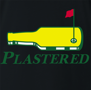 Funny masters golf logo t-shirt men's black 