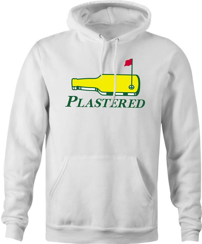 Funny masters golf logo hoodie men's white 