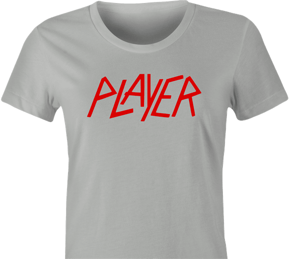 Funny Slayer Heavy Metal Flirt | Player Parody T-Shirt Women's Ash Grey