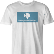 funny jewish humor - plenty of gefilte fish men's white t-shirt 