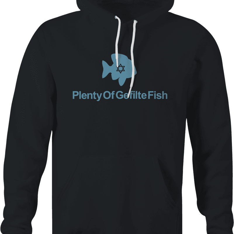 plenty of gefilte fish black hoodie