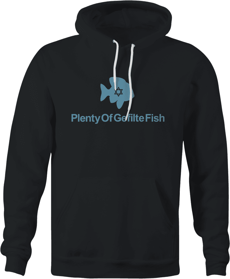 plenty of gefilte fish black hoodie